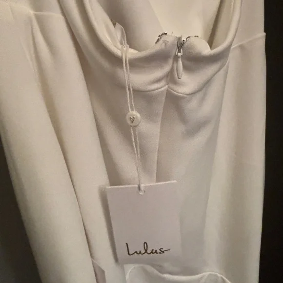 Lulus Everlasting Promise White Notched Backless Mermaid Maxi Dress - Picture 6 of 8